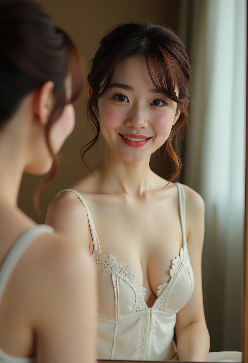理发店窗边灯光与夜色